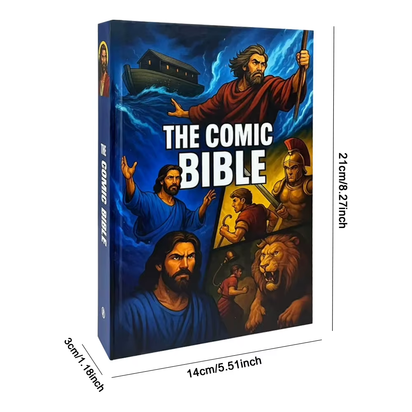 The Comic Bible for All Ages Premium Full-Color Inner Page Printing Illustrated Bible Comic Book for All Ages Christmas Gifts
